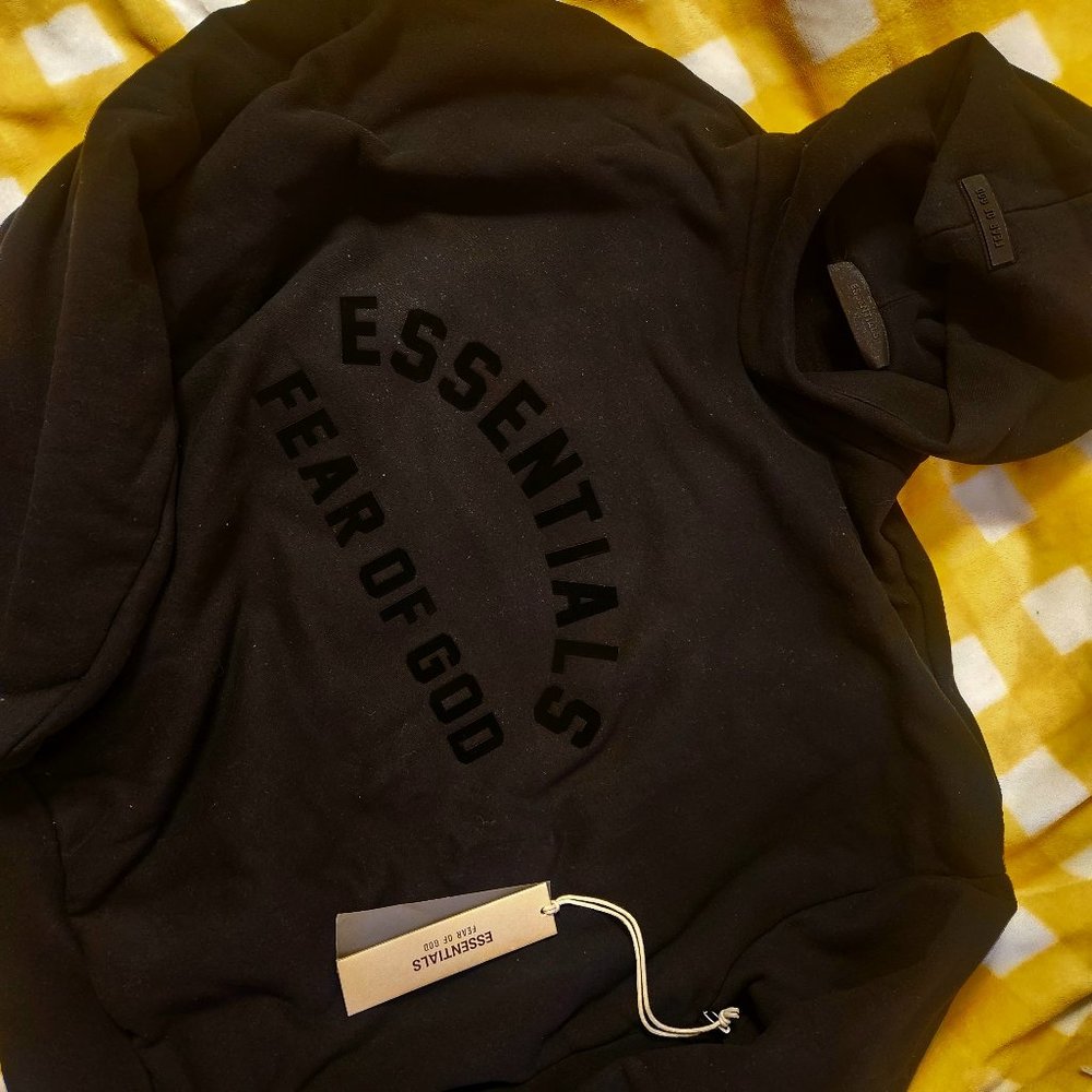 Fear of God black hoodie. Men's medium